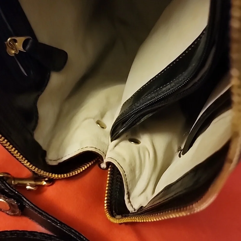 Authentic Brahmin Briefcase crossbody bag w matching wallet